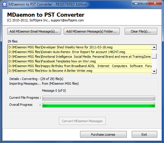 MDaemon to PST Converter 2.5