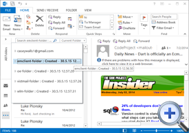 View PST files in Outlook