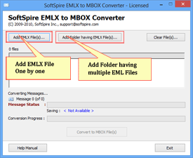 Add Multiple EMLX files