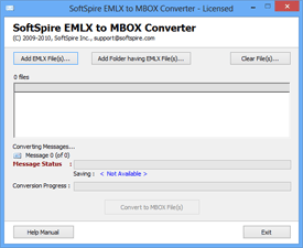 Run EMLX to MBOX Converter Software