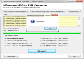 Convert MDaemon MSG to EML