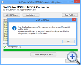 complete MSG to MBOX Conversion