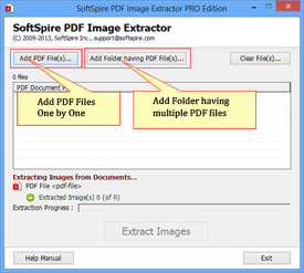 Add PDF file to Extract Images