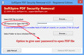Option for User Password