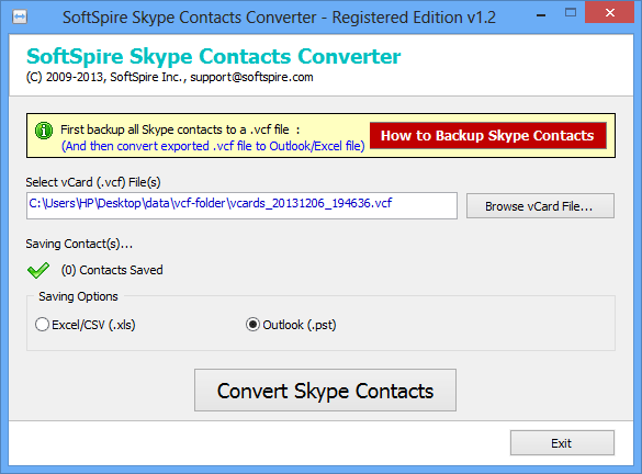 skype contacts converter