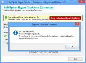 Convert Skype Contacts to Excel