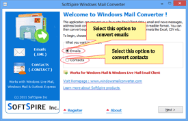 Run the Windows Mail Converter Software