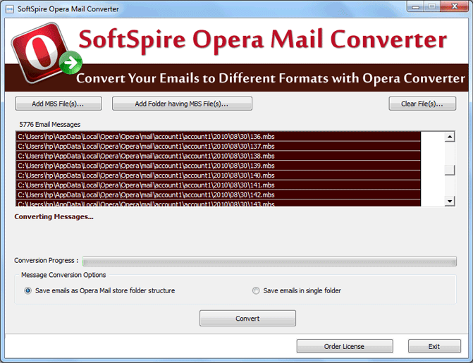 Save Opera Mail to PST 2.0