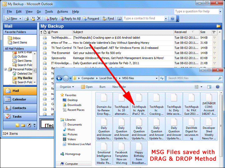 Outlook Messages to Mac