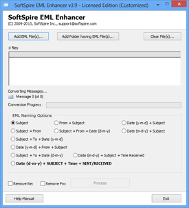 Run the EML Enhancer Software