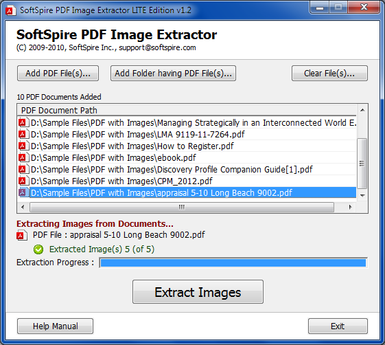 Extract pictures from PDF software