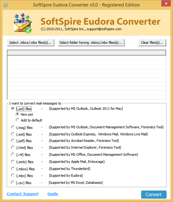 Windows 8 Eudora Converter full