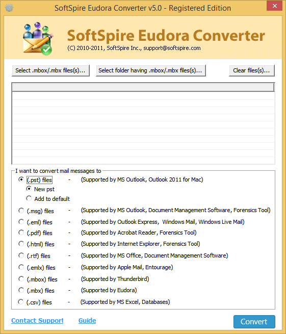 Eudora Converter screenshot