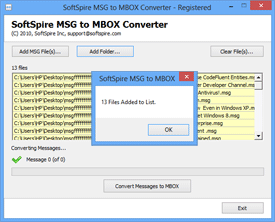 Check MSG files