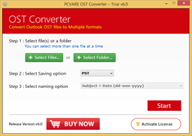 Launch OST to PST Converter