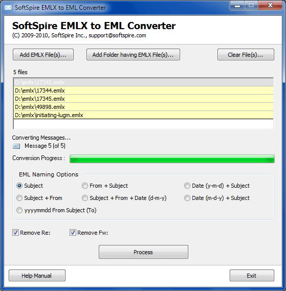 How to Convert EMLX to EML screenshot